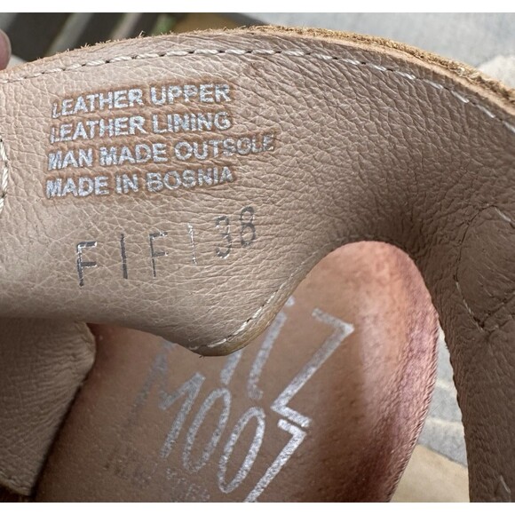 Miz Mooz Women's Fifi Brown Leather Sandals Boho Western Neutral Size 38 US 7.5 - Picture 12 of 14